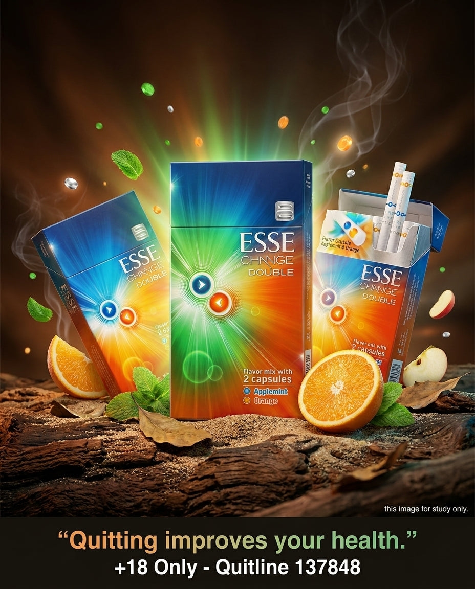 Esse Change Double Apple Mint Orange Cigarettes 20s x 10 Packs - Capsule Flavour Slim Design Best Price Fast Delivery Australia-Wide