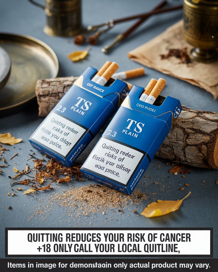 TS Blue Plain Cigarettes 20s x 10 Packs – Smooth Classic Tobacco, Fast Shipping to Your Door