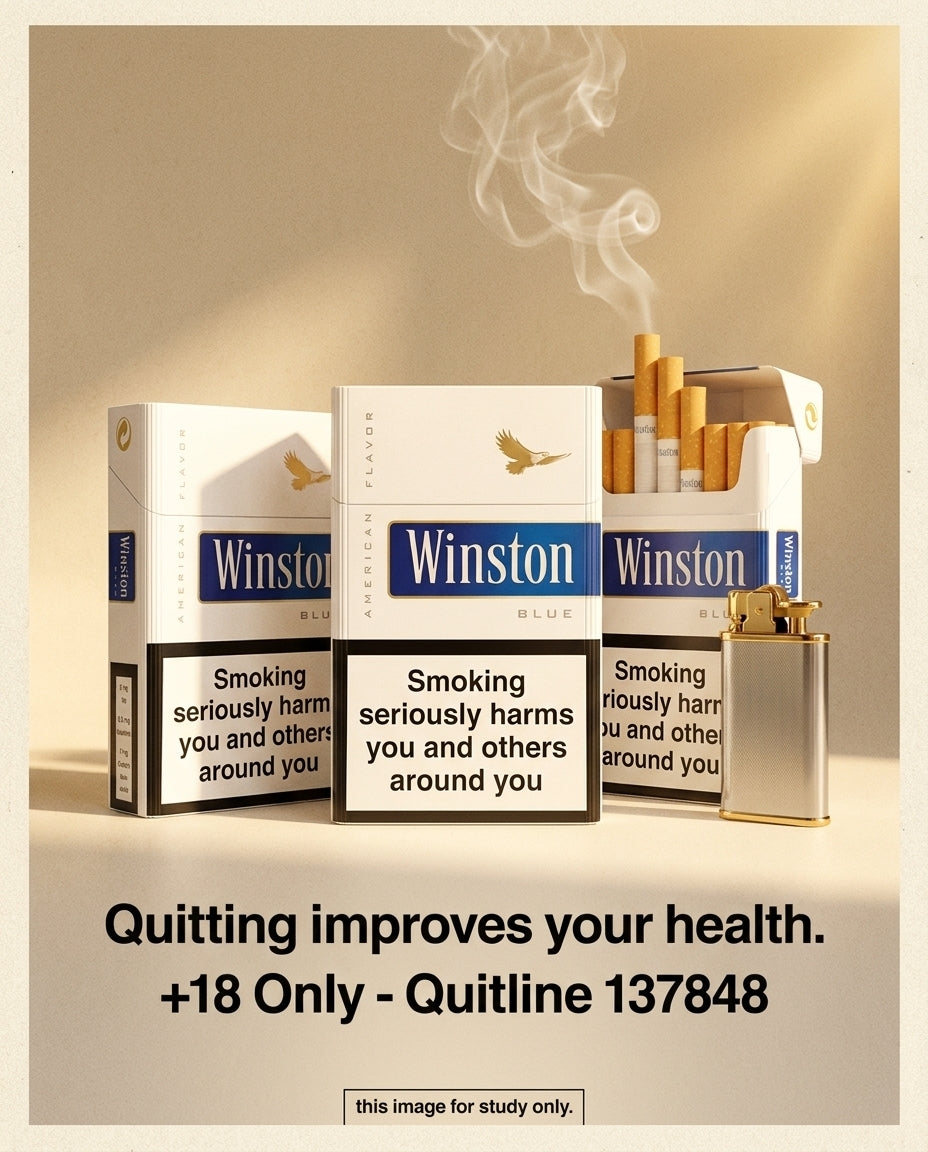 Winston Blue Euro Cigarettes 20s x 10 Packs – Smooth European Balance, Affordable Everyday Choice