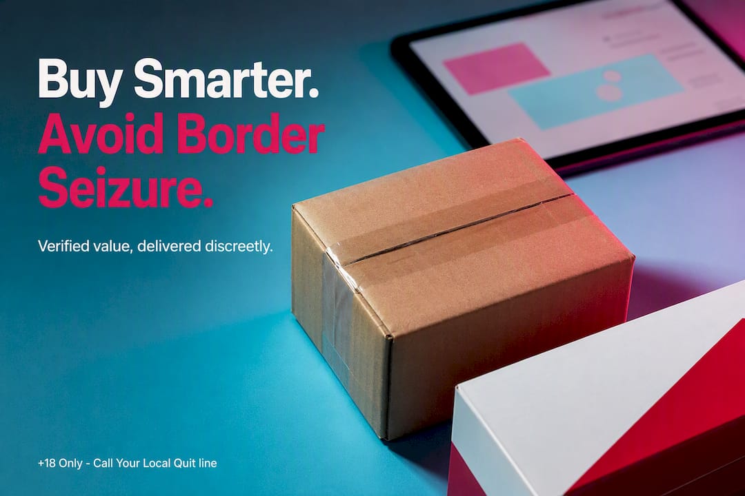 Discreet online cigarette order compliance concept
