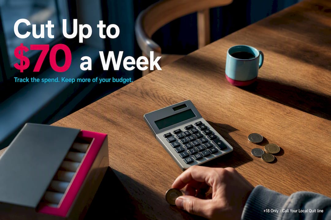 Anonymous tobacco spending items beside calculator