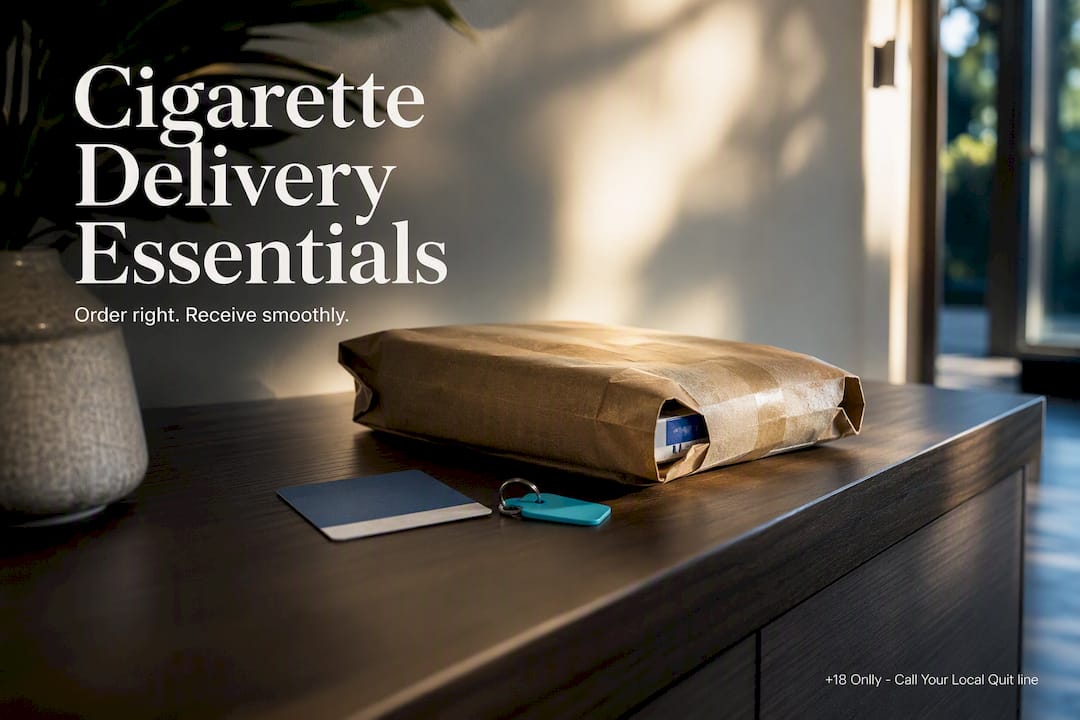 Discreet parcel prepared for compliant cigarette delivery