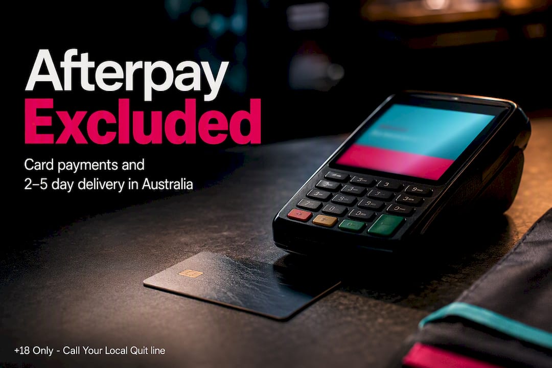 Secure card payment terminal beside tobacco order