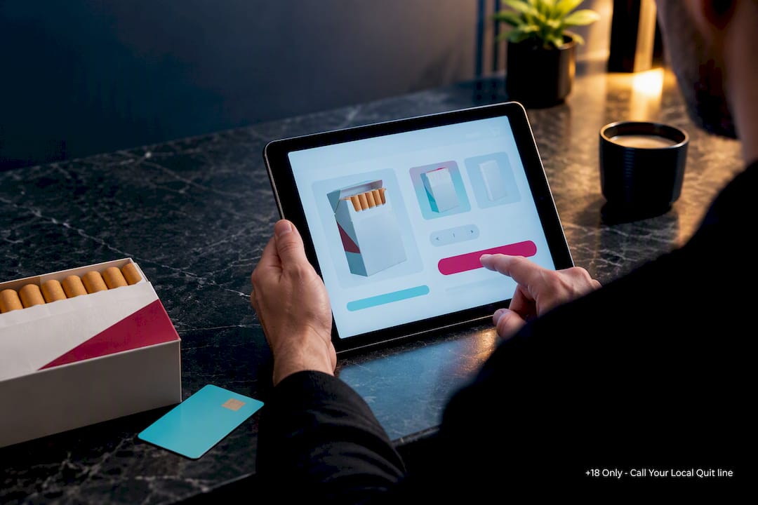 Privacy-conscious tobacco checkout with age gate