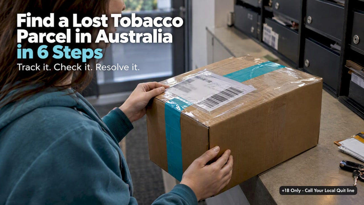 Sealed tobacco parcel being checked