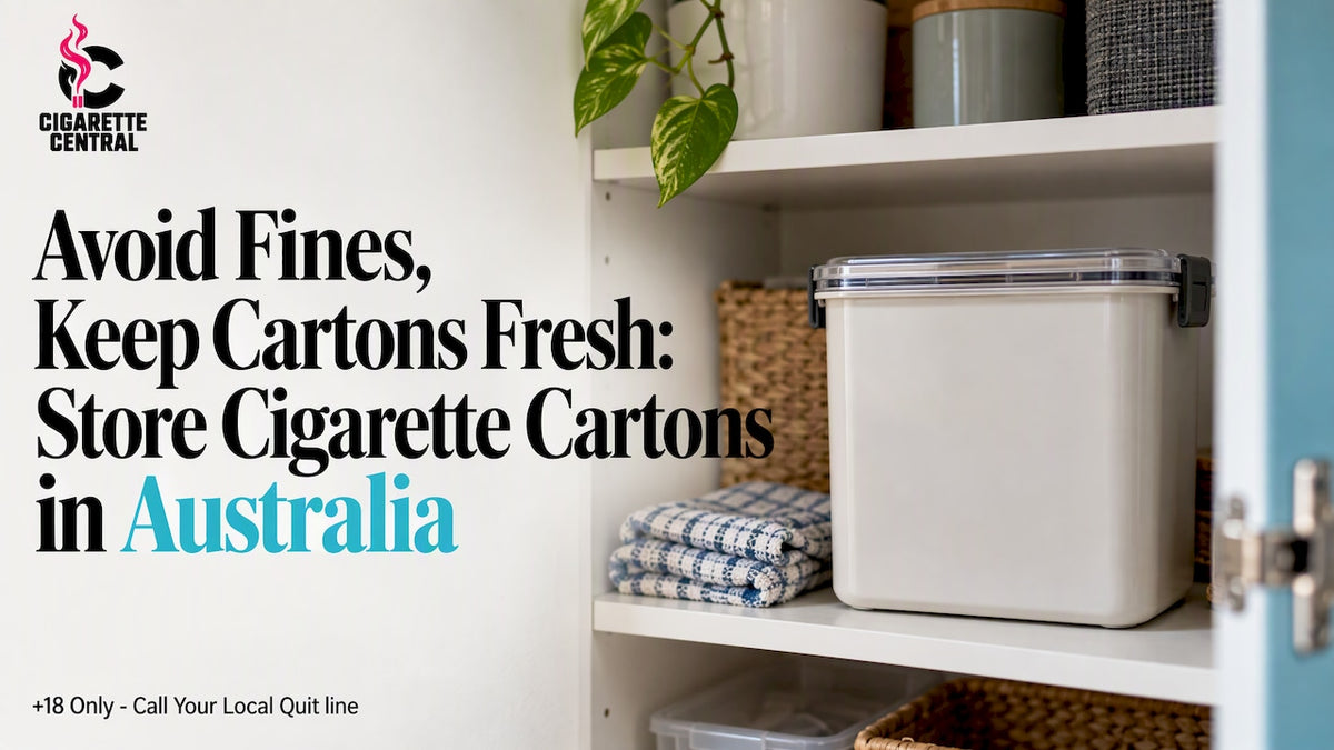 Airtight container in a cool cupboard