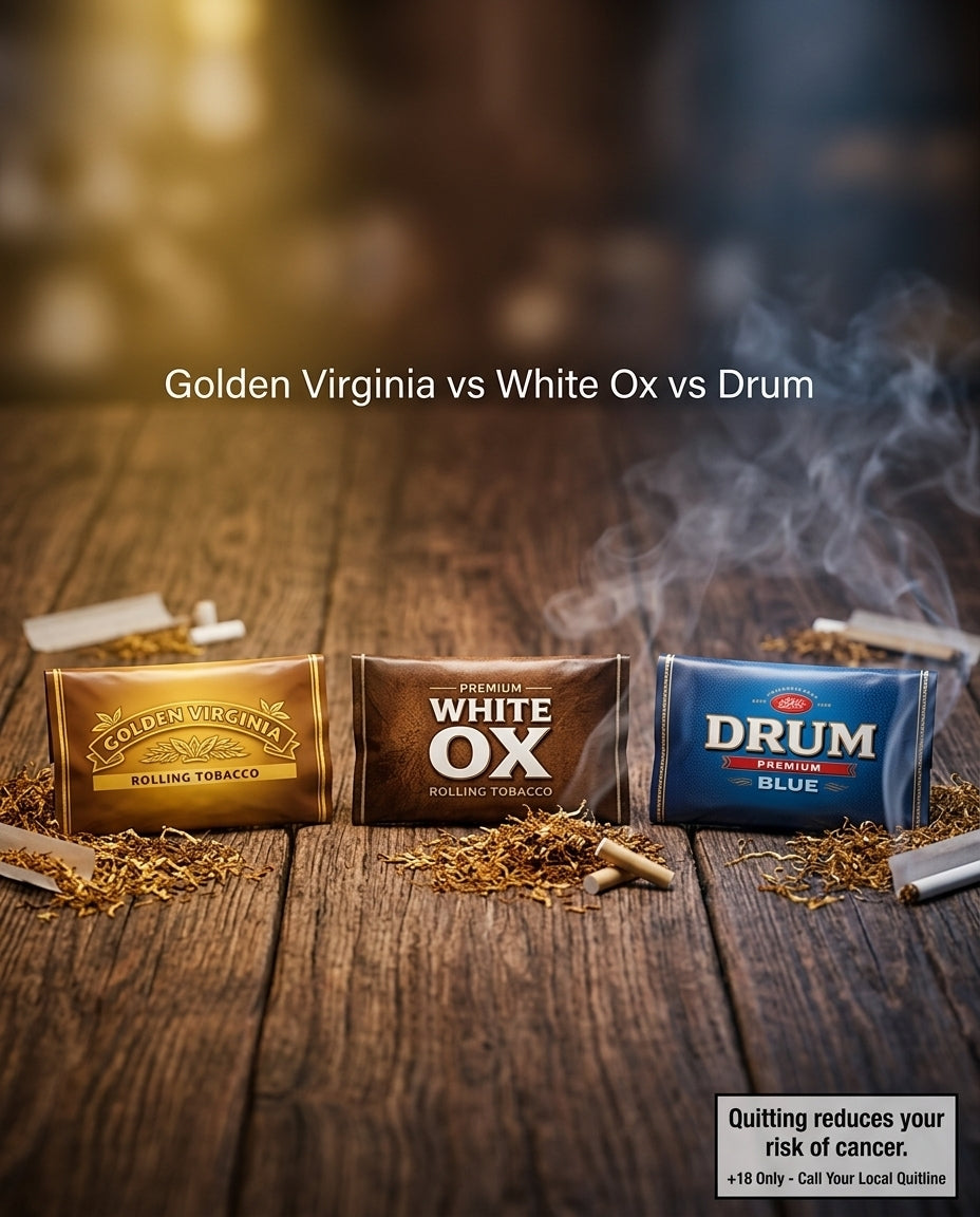 Golden Virginia vs White Ox vs Drum – Best Loose Tobacco Compared