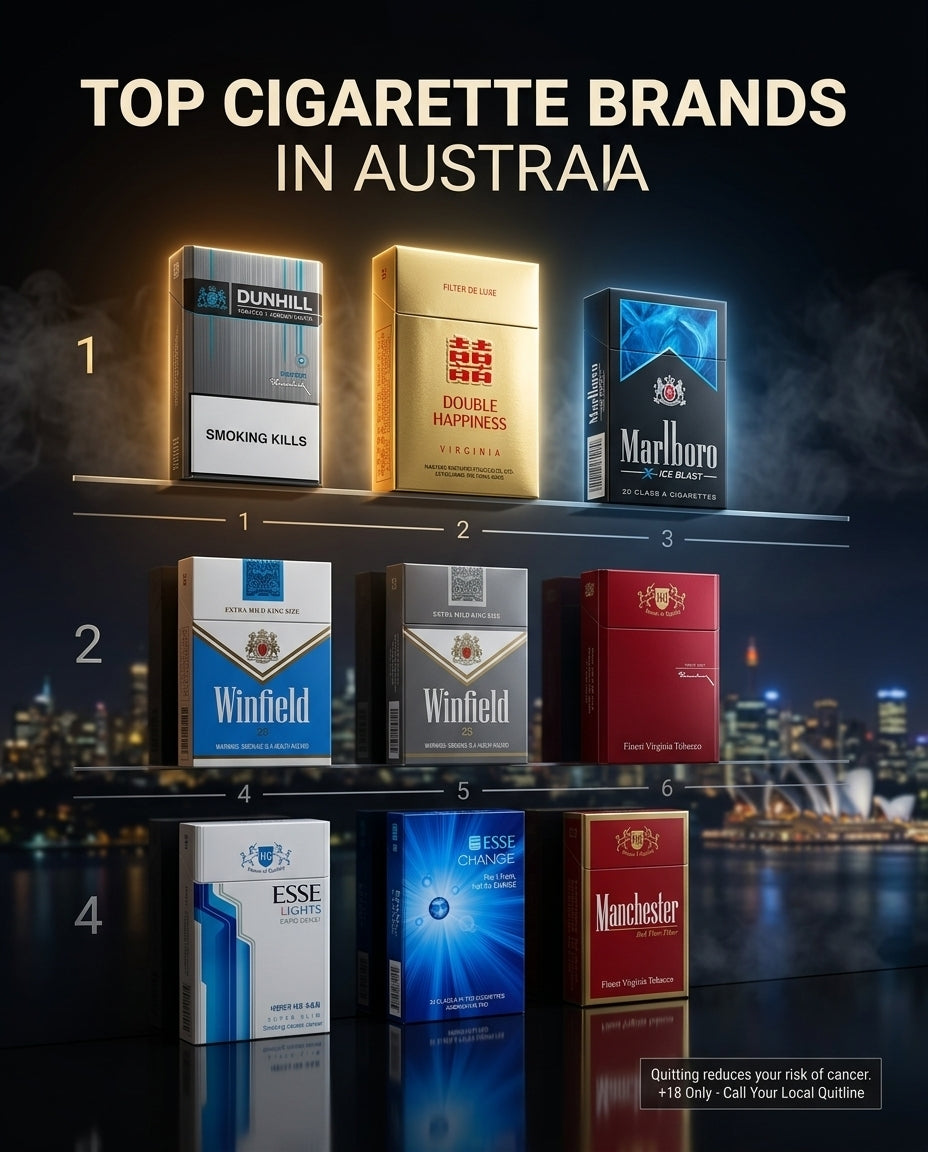 Top 10 Cigarette Brands in Australia Ranked by Smoothness and Strength