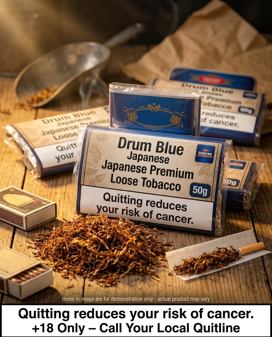 Drum Blue 500g Japanese Premium Loose Tobacco – Halfzware Richness, Bulk Value & Fast Shipping to Your Door