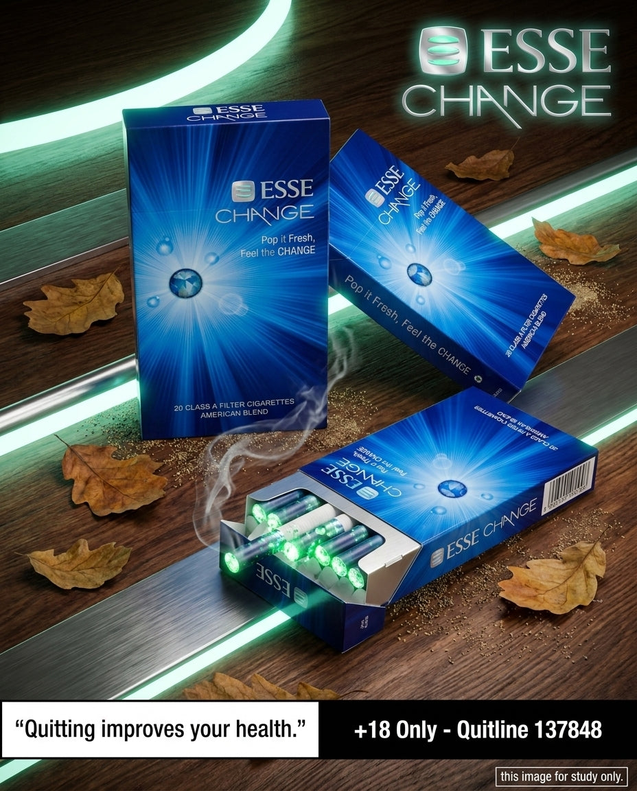 Esse Change Cigarettes 20s x 10 Packs - Dual Capsule Menthol Slim Design Fast Delivery Australia-Wide