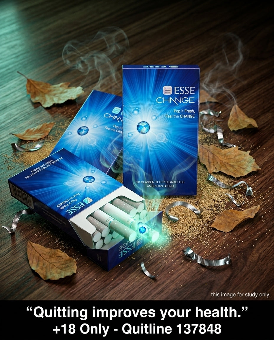 Esse Change Cigarettes 20s x 10 Packs - Dual Capsule Menthol Slim Design Fast Delivery Australia-Wide
