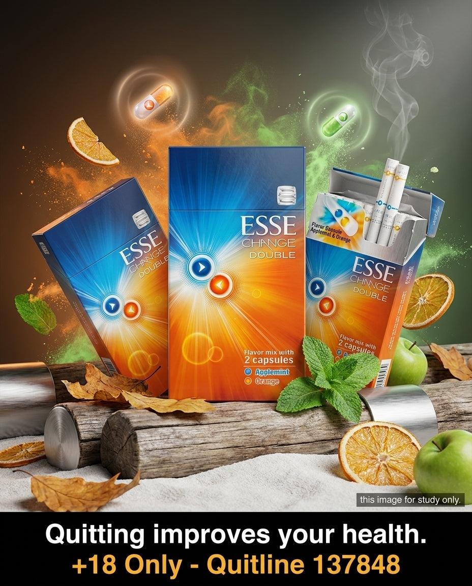 Esse Change Double Apple Mint Orange Cigarettes 20s x 10 Packs - Capsule Flavour Slim Design Best Price Fast Delivery Australia-Wide