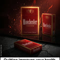 Manchester Red Cigarettes 20s x 10 Packs - Strong Full Flavour Bold Classic Budget