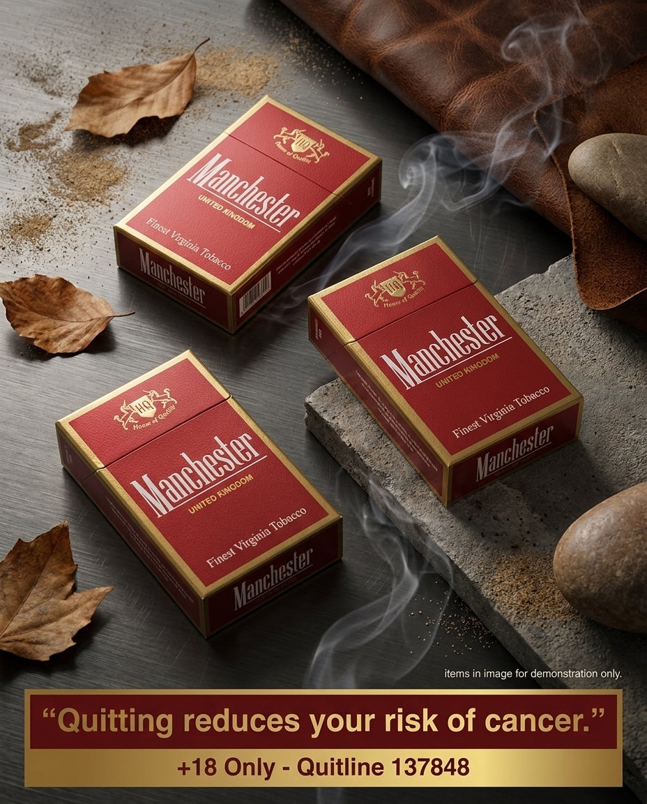 Manchester Red Flow Filter Cigarettes (10 packs × 20) – Strong Smooth Draw Upgrade Fast Delivery to Your Door