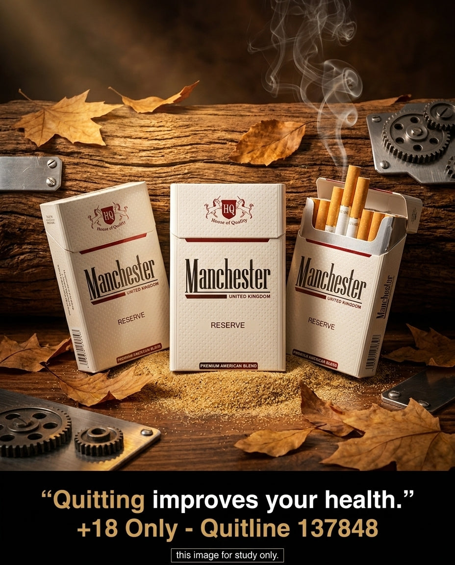 Manchester Reserve Cigarettes 20s x 10 Packs - Rich Full Flavour Smooth Premium Value