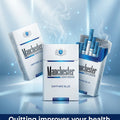 Manchester Sapphire Blue White Cigarettes 20s x 10 Packs - Ultra Mild Smooth Clean Budget
