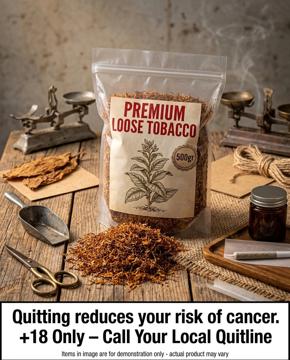 Premium Loose Tobacco 500g – Rich Blend, Smooth Rolling Experience, Fast Shipping to Your Door